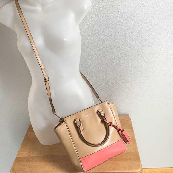 Coach Handbags - Coach mini Tanner color block convertible bag